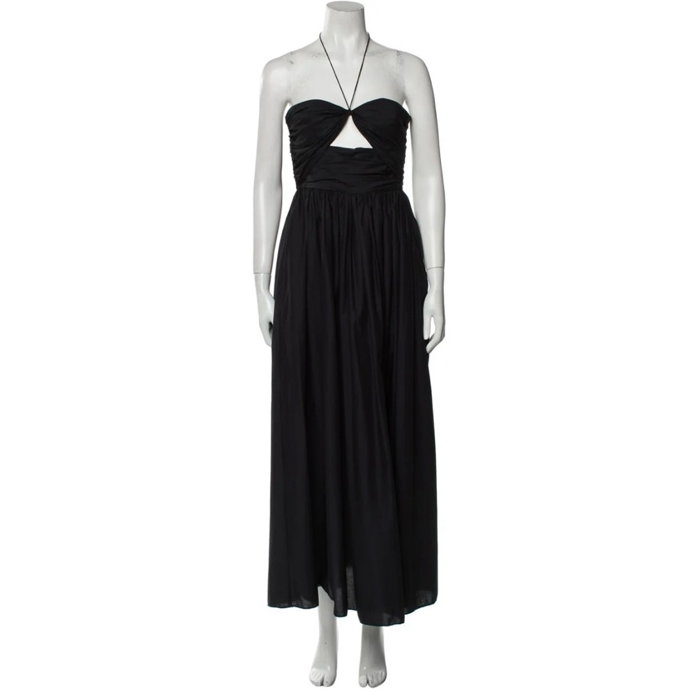Matteau Black Bandeau Ruched Sundress